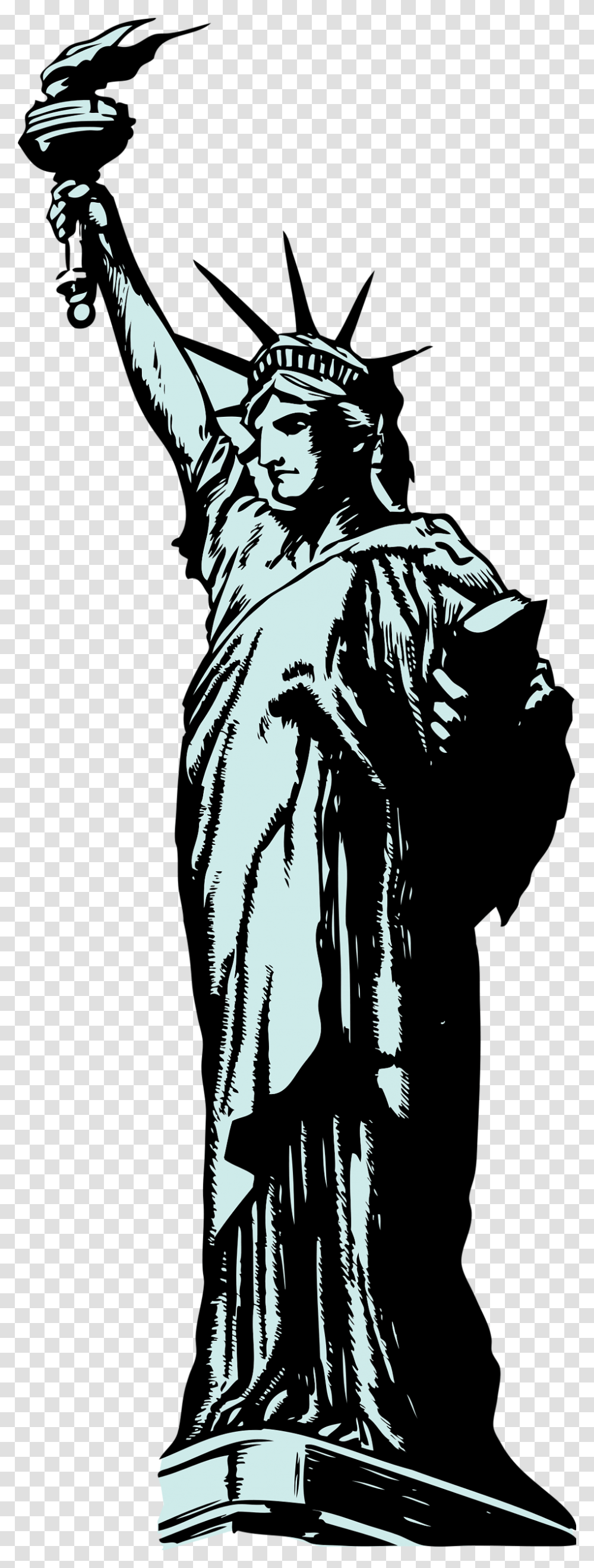 Statue Of Liberty Without Background, Person, Human, Book Transparent Png