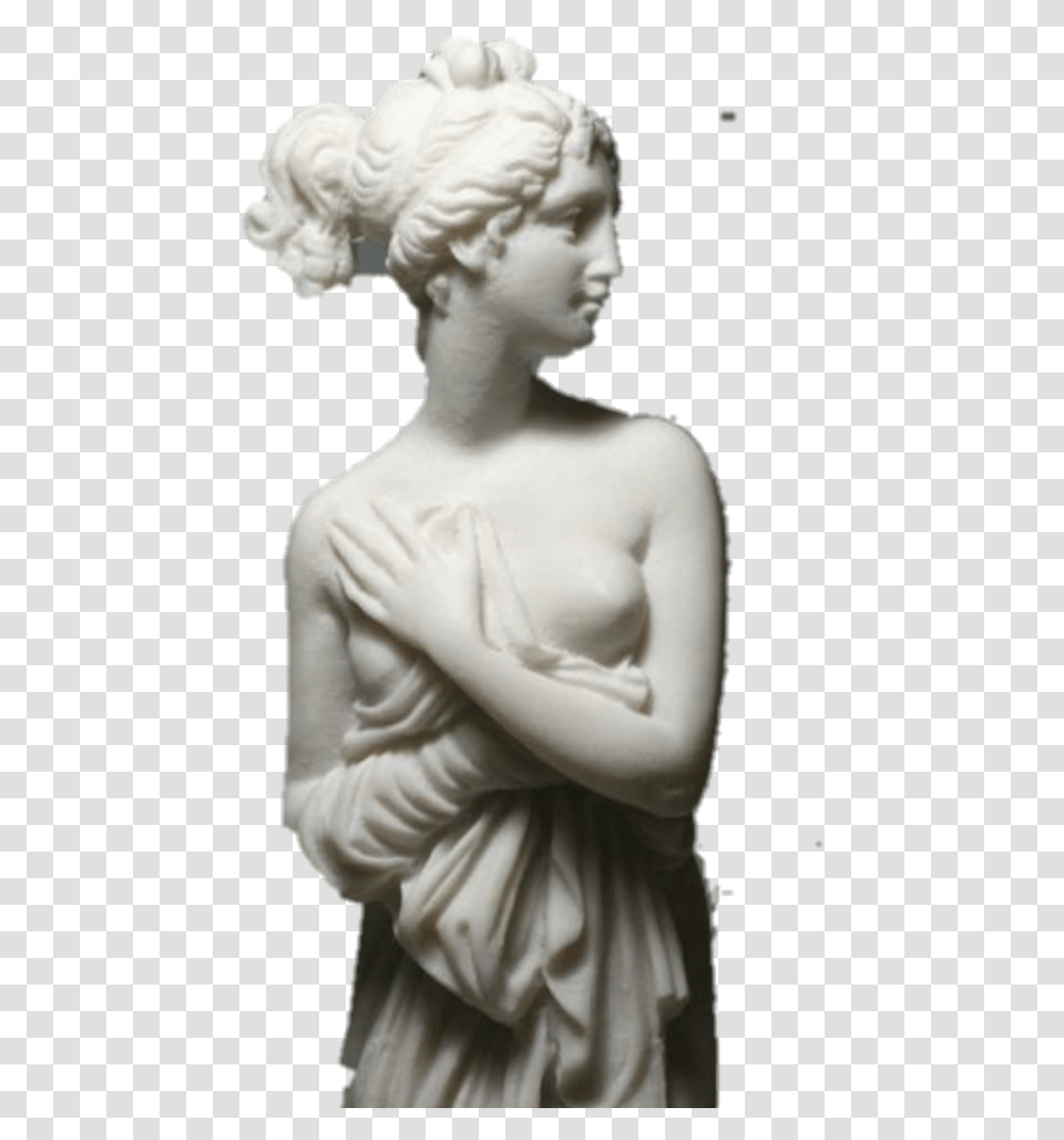 Statue Vaporwave Greek Venus Italica, Sculpture, Person, Human Transparent Png