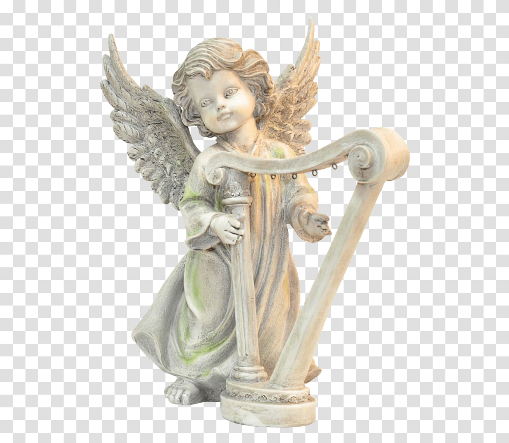 Statuetka Na Prozrachnom Fone, Angel, Archangel, Person Transparent Png