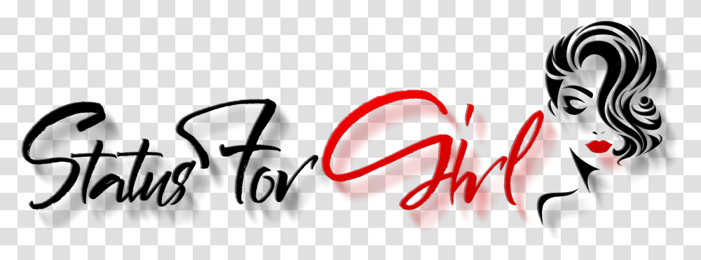 Status For Girl Calligraphy, Apparel, Cushion Transparent Png