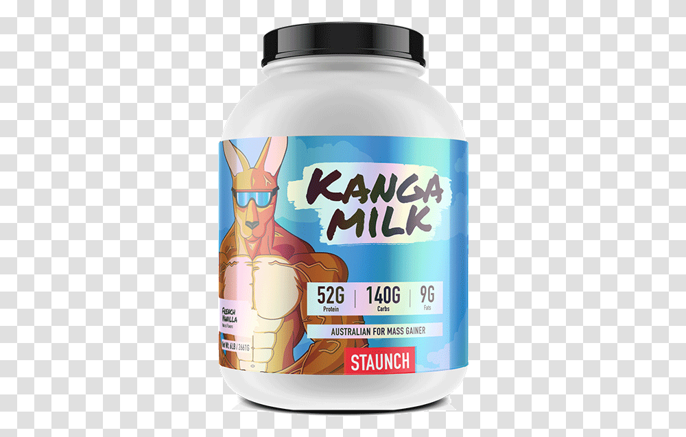 Staunch Kanga Milk, Helmet, Bottle, Tin, Beverage Transparent Png
