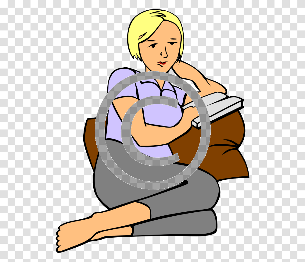Stay At Home Clipart, Doodle, Drawing, Reading Transparent Png