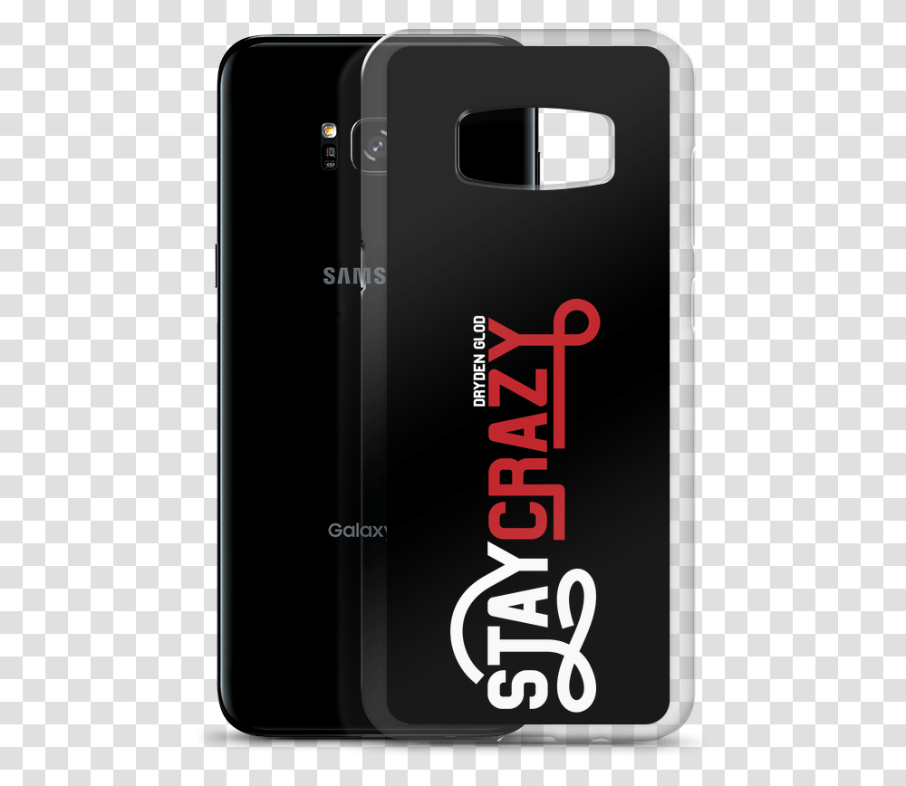 Stay Crazy White Mockup Case With Phone Default Samsung, Electronics, Mobile Phone, Cell Phone, Iphone Transparent Png