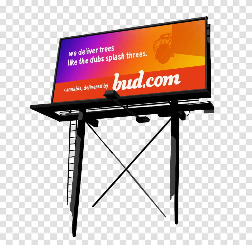 Stay Home Smoke Weed Ux & Cannabis Delivery Are A Potent Display, Advertisement, Billboard, Monitor, Screen Transparent Png