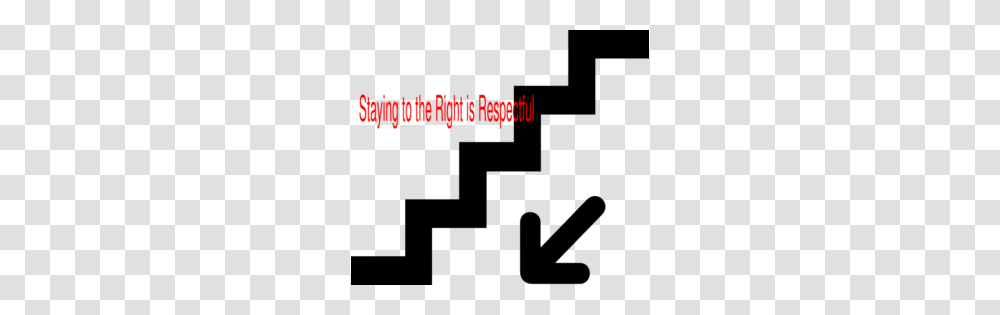Stay To The Right Stairs Clip Art, Word Transparent Png