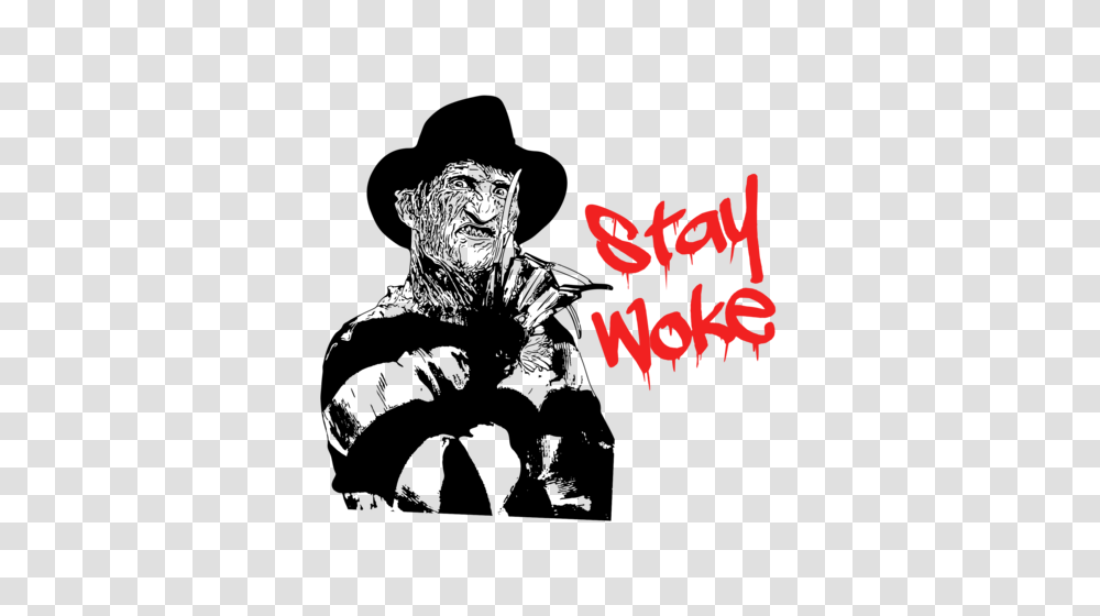 Stay Woke Freddy Krueger Nightmare On Elm Street Halloween, Hand, Logo Transparent Png