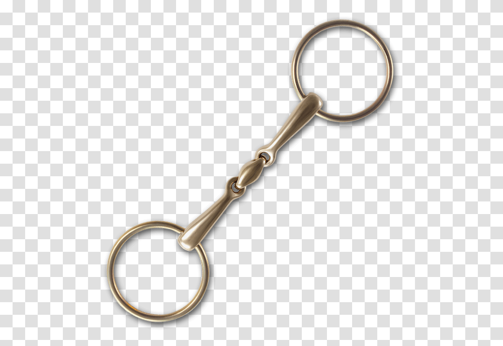 Stbben Steeltec Golden Ring Loose Ring Snaffle Keychain, Smoke Pipe Transparent Png