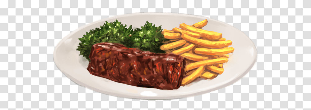 Steak And Fries, Food, Lobster, Seafood, Sea Life Transparent Png