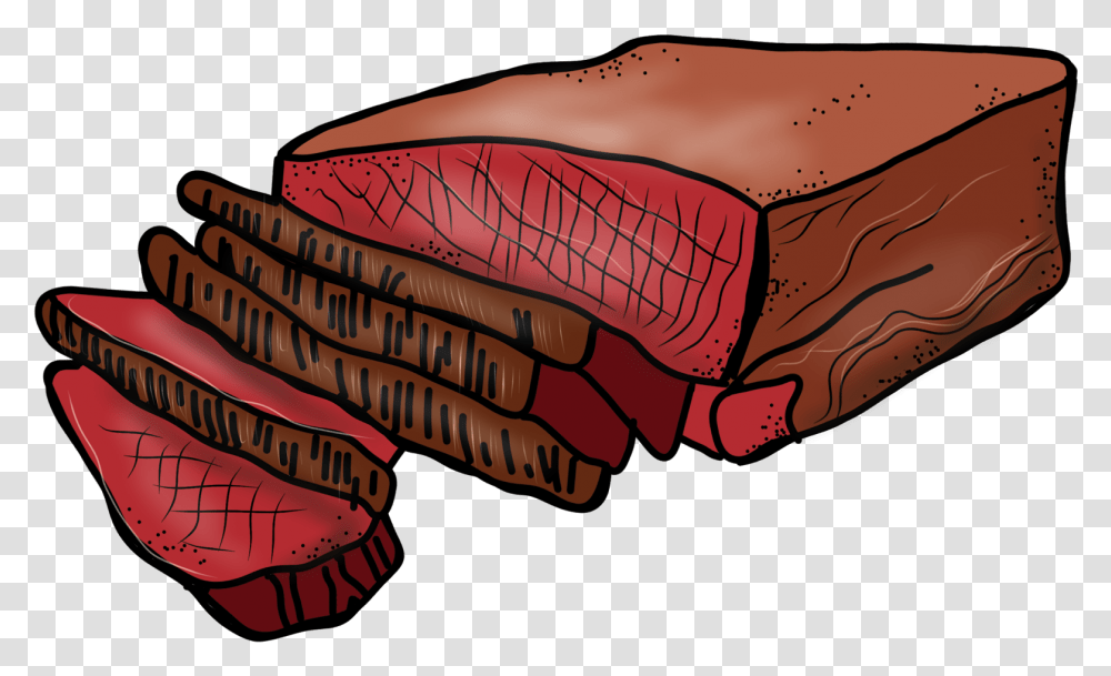 Steak Clipart Cow Meat Roast Beef Clipart, Apparel, Mouth, Food Transparent Png