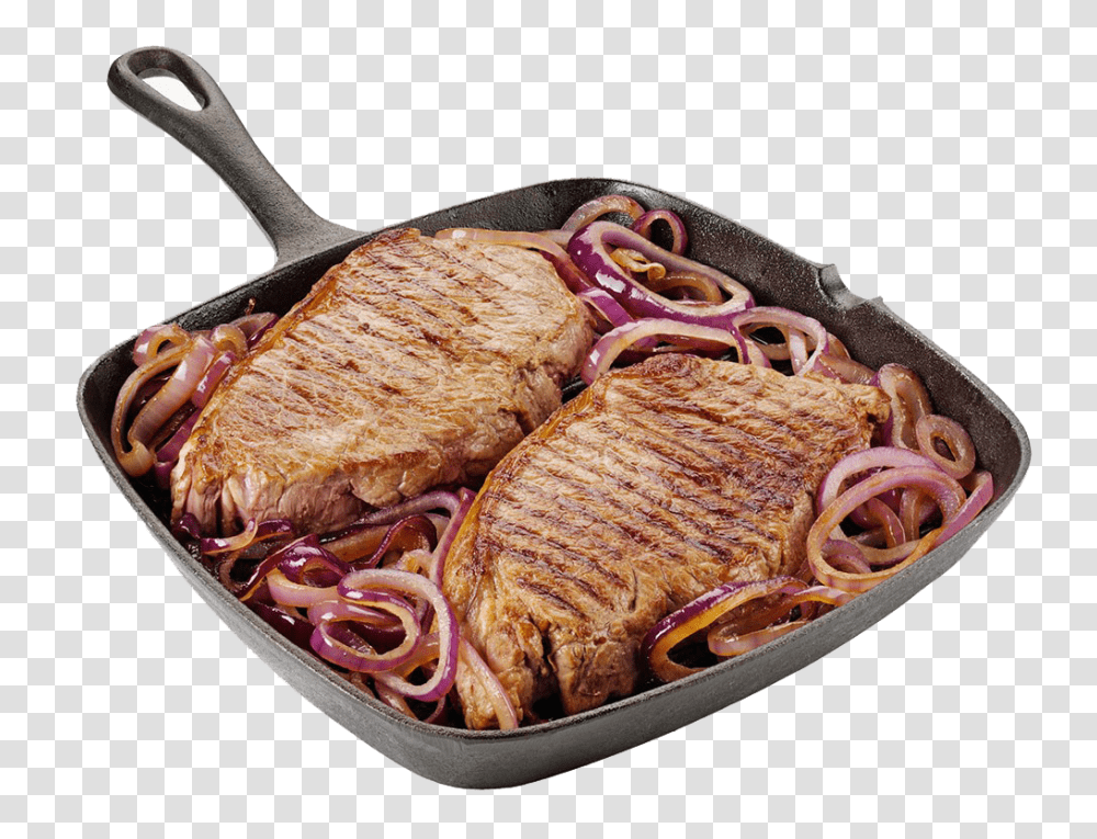 Steak, Food, Frying Pan, Spaghetti, Pasta Transparent Png