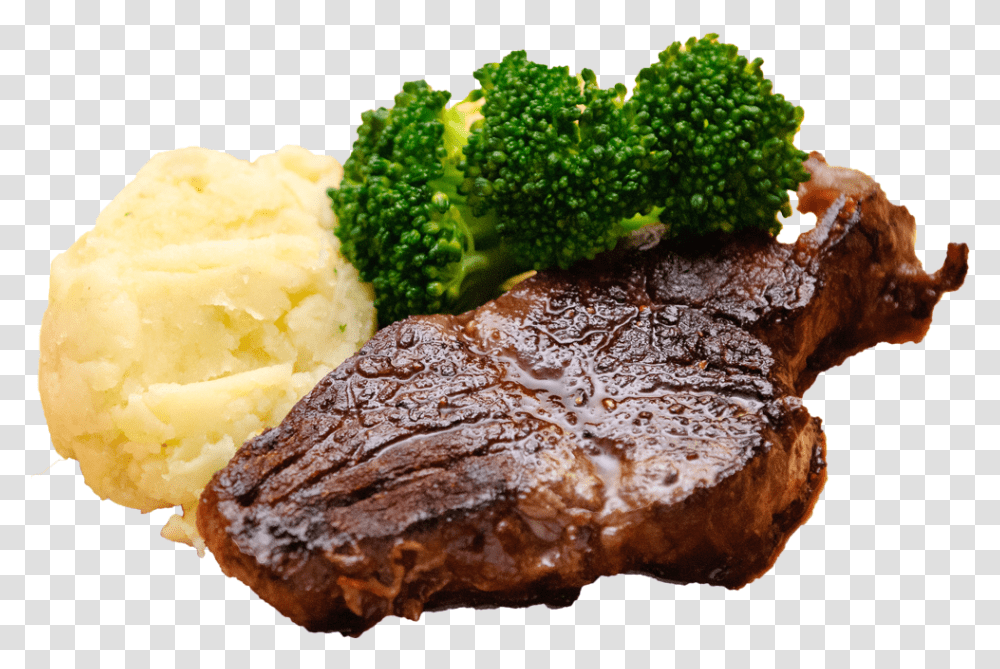 Steak, Food, Plant, Vegetable, Broccoli Transparent Png