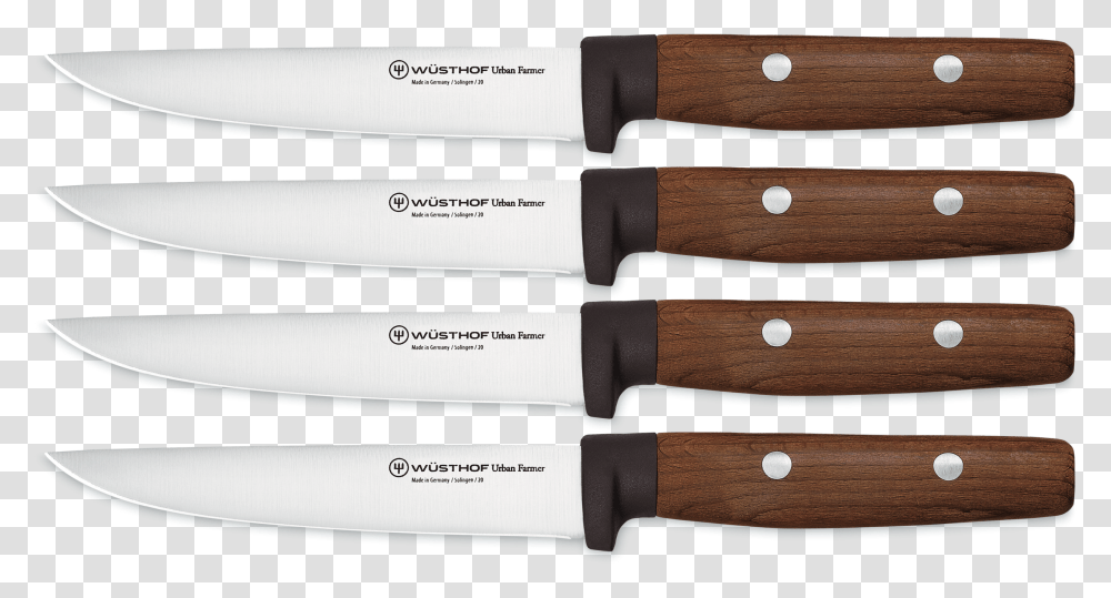 Steak Knife Set Wusthof Urban Farmer's Knife, Blade, Weapon, Weaponry, Dagger Transparent Png