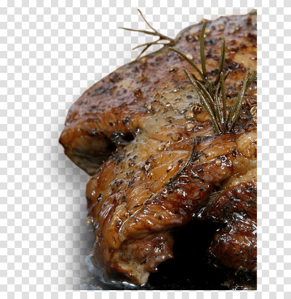 Steak Pork Steak, Roast, Food, Pineapple, Plant Transparent Png