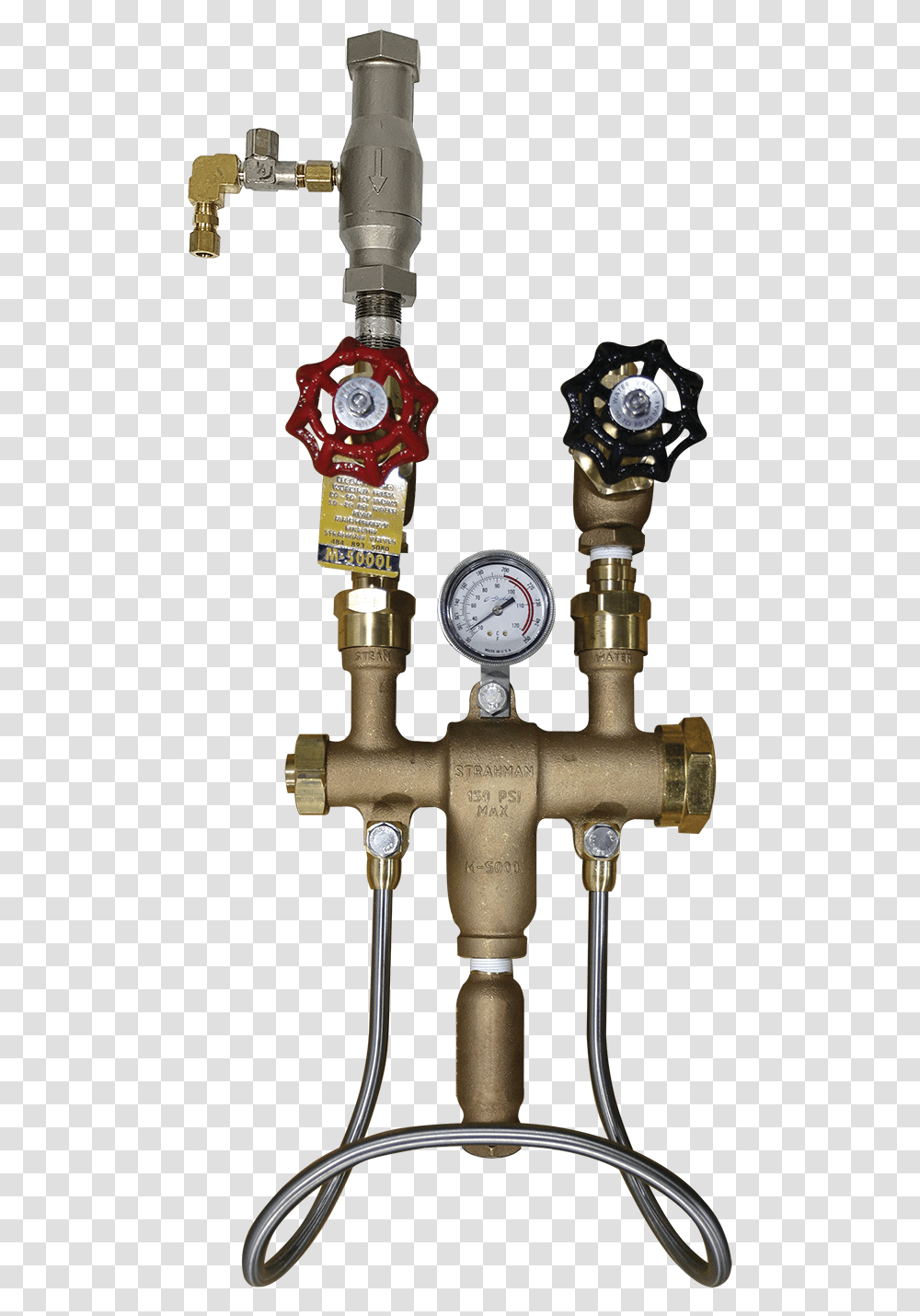 Steam And Cold Water Mixing Unit Strahmann 5000, Bronze, Indoors, Wristwatch, Label Transparent Png