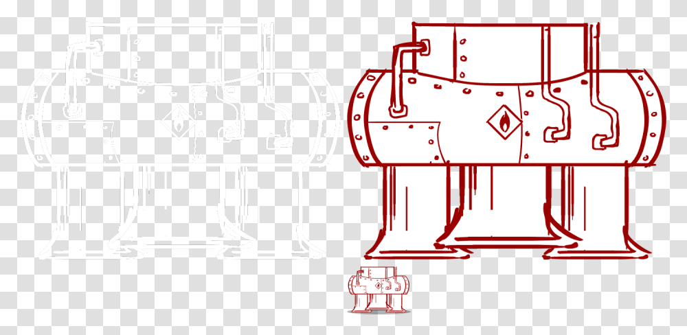 Steam Clipart Illustration, Plot, Building, Fire Truck Transparent Png