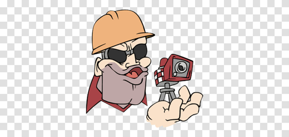 Steam Community Guide How To Main Tf2 Video Camera, Person, Human, Photographer, Helmet Transparent Png
