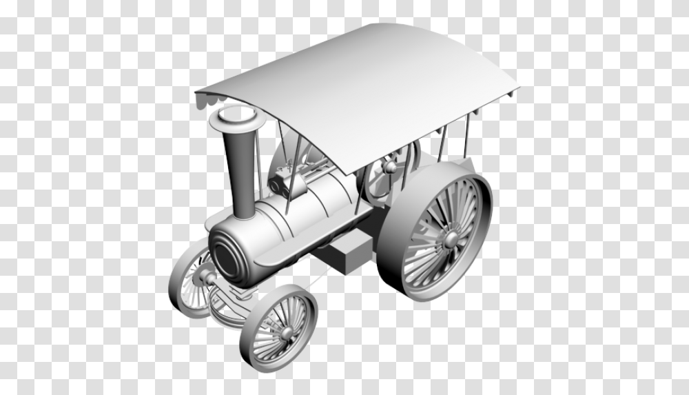 Steam Engine 3ds Max Model Antique Car, Wheel, Machine, Tire, Car Wheel Transparent Png