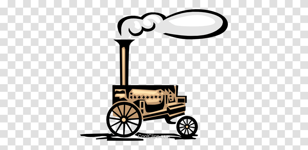Steam Engine Royalty Free Vector Clip Art Illustration, Wheel, Machine, Transportation, Vehicle Transparent Png