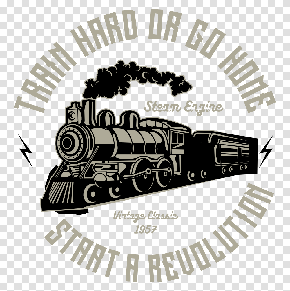 Steam Engine Train Locomotive, Logo, Alphabet Transparent Png