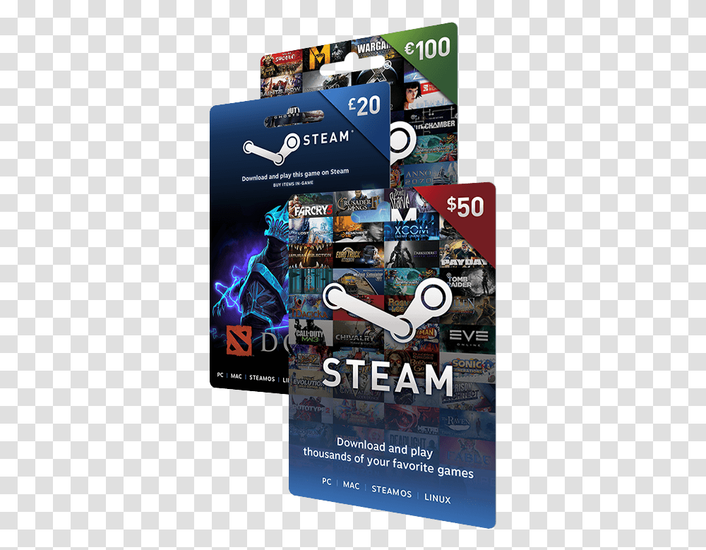 Steam Gift Card, Poster, Advertisement, Flyer, Paper Transparent Png