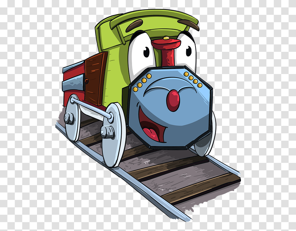 Steam Locomotive Locomotive Cartoon Character, Machine, Transportation, Vehicle, Bowling Transparent Png
