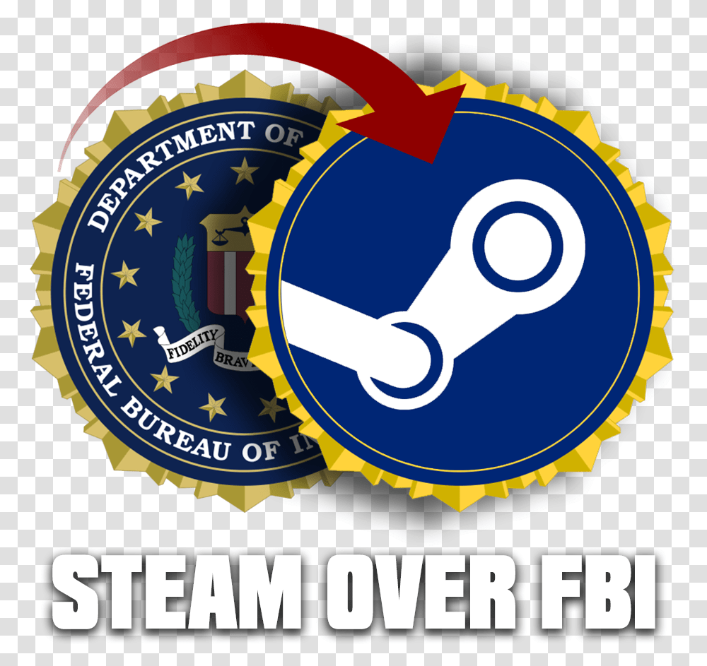 Steam Over Fbi By Literally The Crash Circle, Logo, Symbol, Trademark, Poster Transparent Png