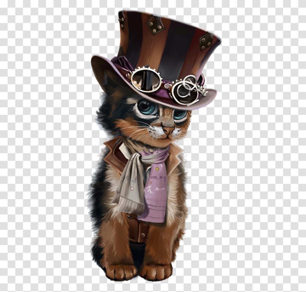 Steam Punk Cat, Sunglasses, Accessories, Mascot, Helmet Transparent Png