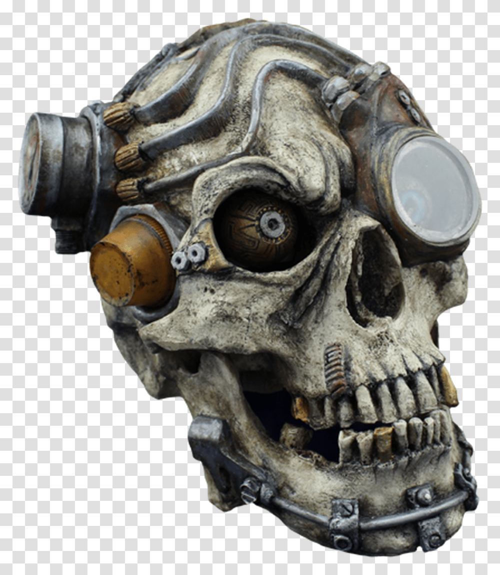 Steam Punk Skull, Statue, Sculpture, Ornament Transparent Png