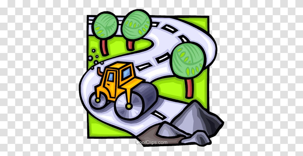 Steam Roller Royalty Free Vector Clip Art Illustration, Pac Man Transparent Png