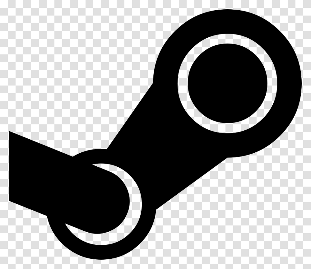 Steam Steam Black Icon, Hammer, Tool, Smoke Pipe, Shears Transparent Png