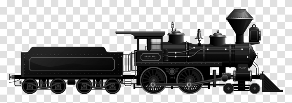 Steam Train Clipart Steam Train, Locomotive, Vehicle, Transportation, Wheel Transparent Png