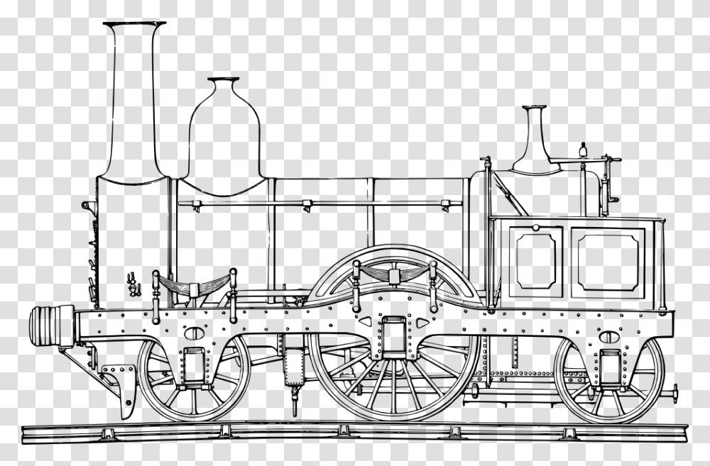 Steam Train Engine Steam Train Colouring Pages, Locomotive, Vehicle, Transportation, Steam Engine Transparent Png