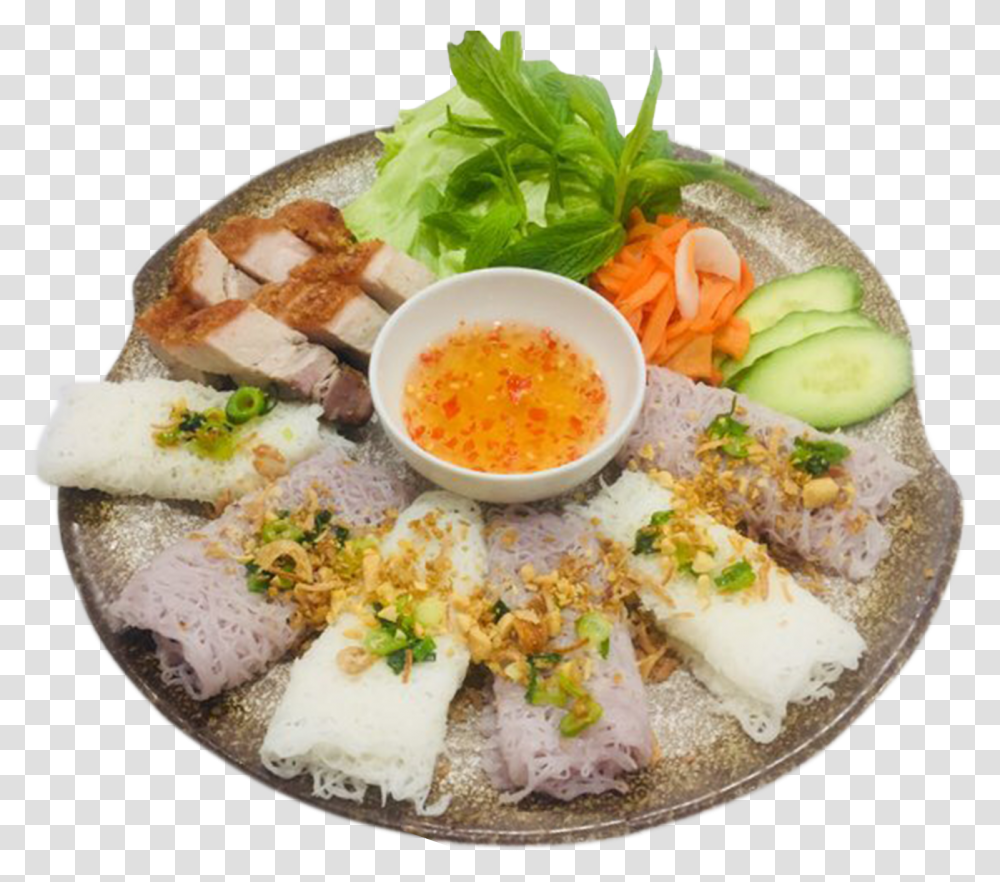 Steam Woven Rice Vermicelli With Roast Pork Steamed Rice, Meal, Food, Dish, Bowl Transparent Png