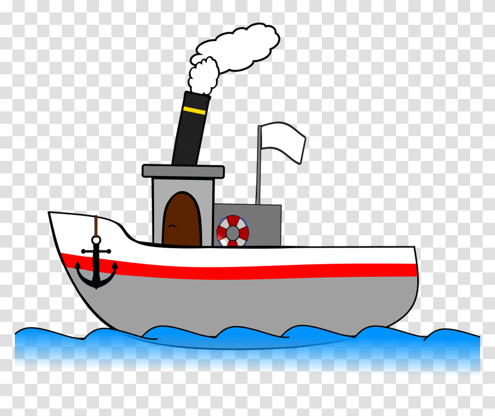 Steamboat Ship Steamer Seafaring Sea, Vehicle, Transportation, Watercraft, Vessel Transparent Png