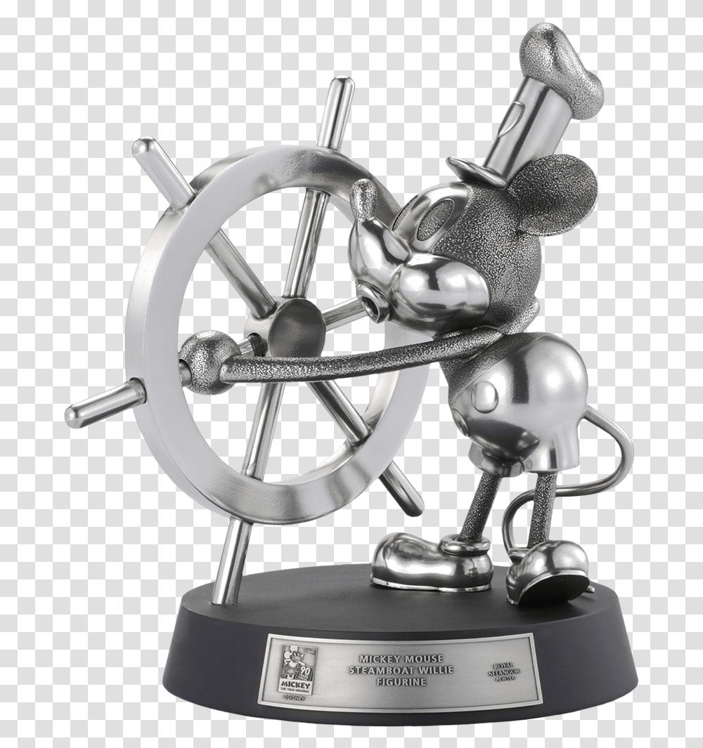 Steamboat Willie Limited Edition 12 Pewter Statue Royal Selangor Mickey Mouse Steamboat Willie Figurine Transparent Png