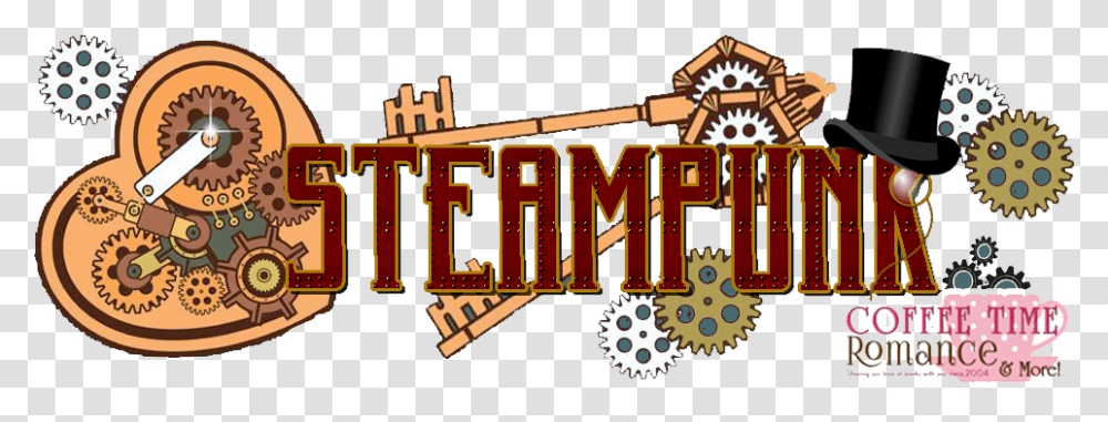 Steampunk At Coffee Time Romance Amp More Illustration, Machine, Gear, Leisure Activities, Wheel Transparent Png