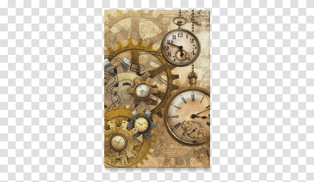 Steampunk Canvas Print 12 X18 Steampunk Poster, Analog Clock, Clock Tower, Architecture, Building Transparent Png