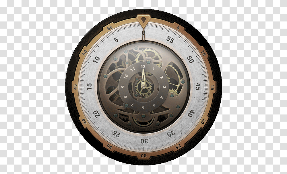 Steampunk Clock Animated Gif, Wristwatch, Clock Tower, Architecture, Building Transparent Png