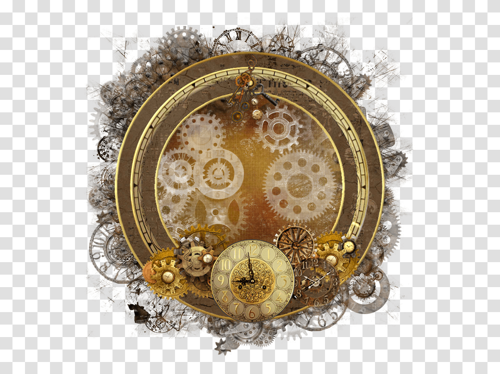 Steampunk Cluster Frame 800 X Circle, Compass, Clock Tower, Architecture, Building Transparent Png