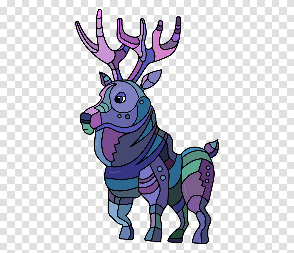 Steampunk Deer Clipart Cartoon, Mammal, Animal, Wildlife, Elk Transparent Png