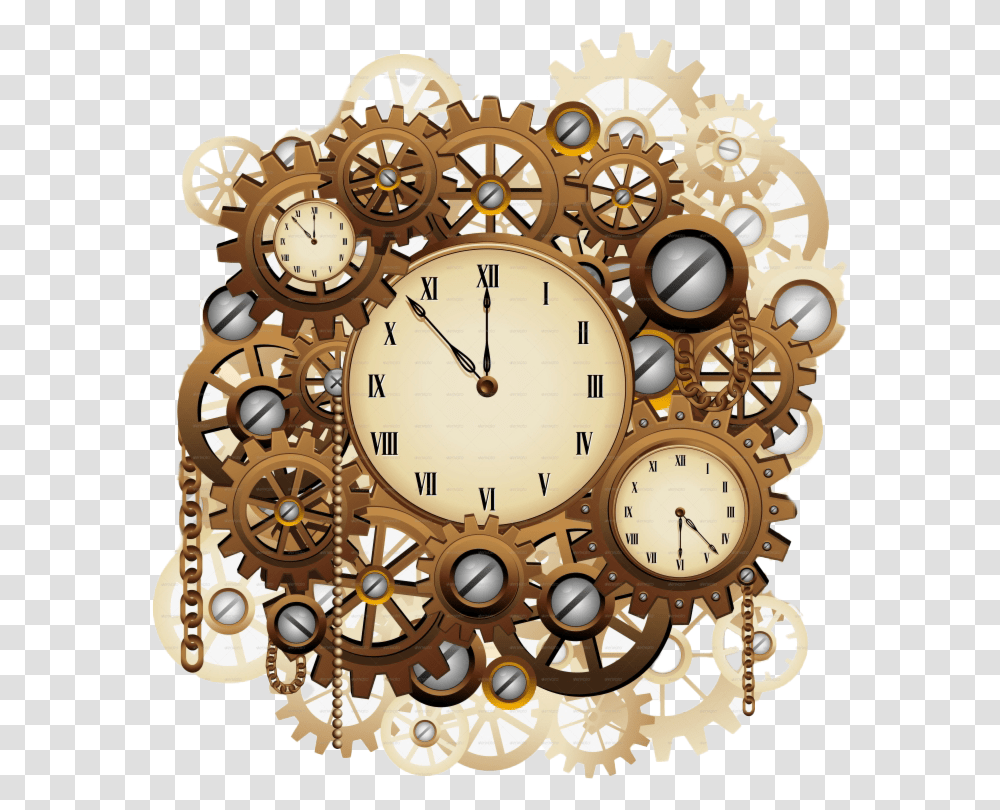 Steampunk Gadgets Photo Background, Clock Tower, Architecture, Building, Analog Clock Transparent Png