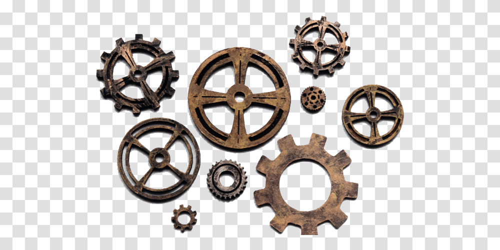 Steampunk Gear Background Abbazia Di San Galgano, Machine, Wheel, Spoke Transparent Png