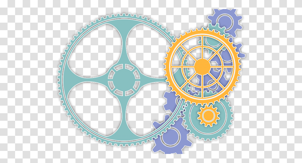 Steampunk Gear Clipart Spoke, Machine, Wheel, Logo Transparent Png