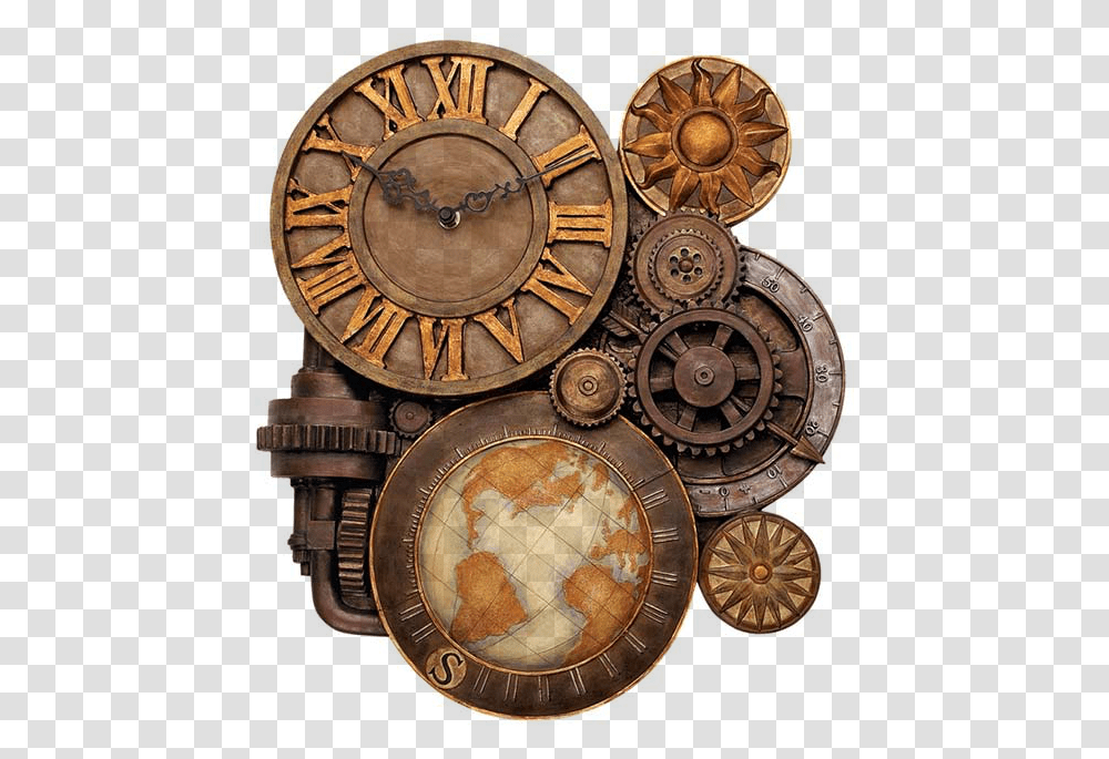 Steampunk Gears Steampunk, Clock Tower, Architecture, Building, Analog Clock Transparent Png