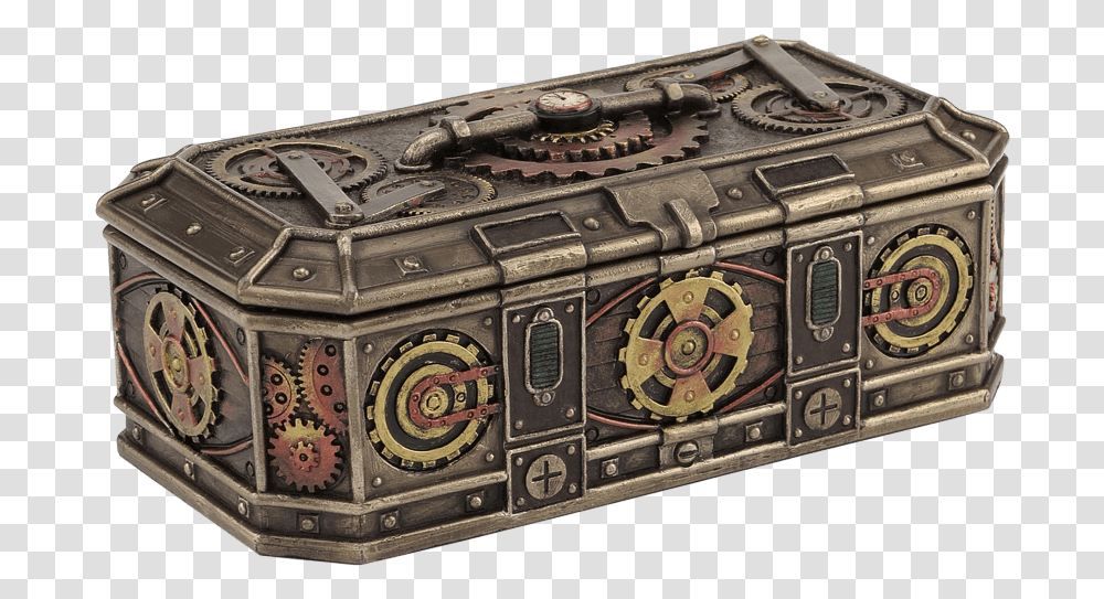 Steampunk Gears Trinket Box Steampunk, Treasure, Camera, Electronics, Gun Transparent Png