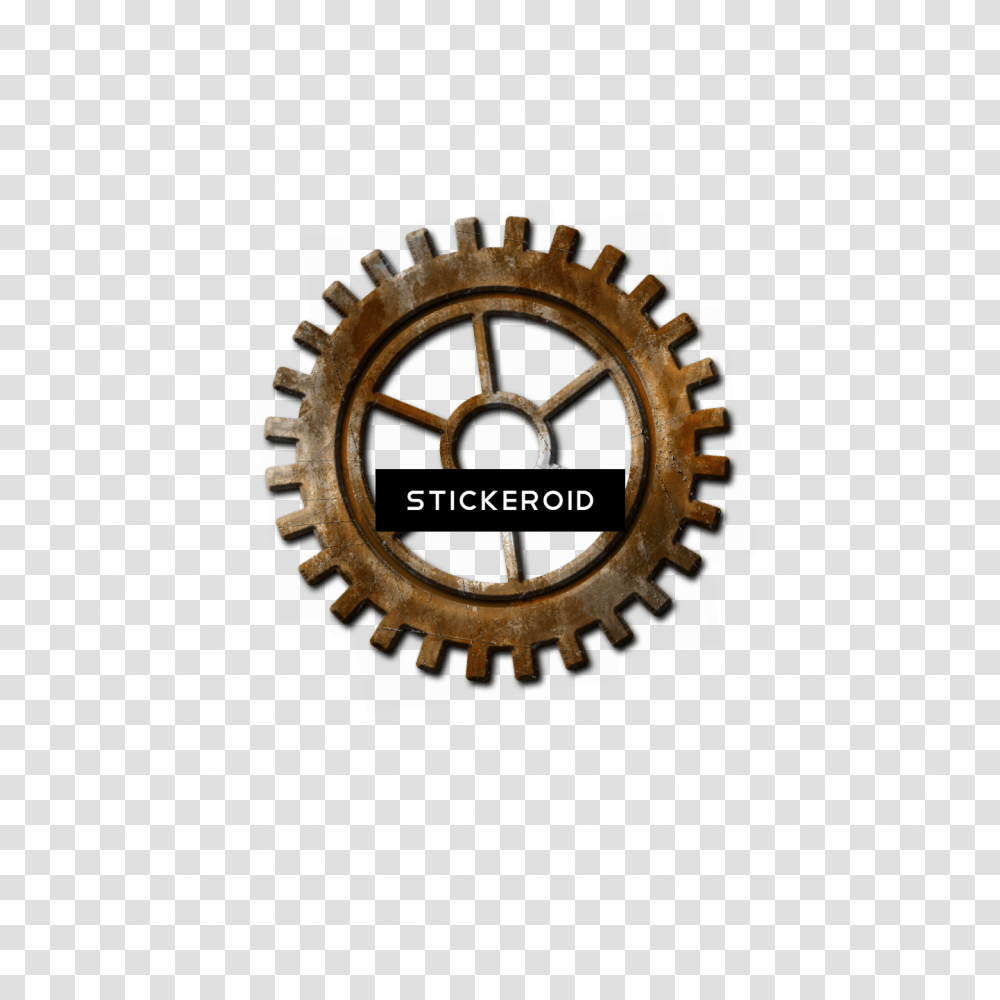 Steampunk Gold Gear Image With No Airsoft 18 1 Gear, Analog Clock, Rug, Machine, Wall Clock Transparent Png