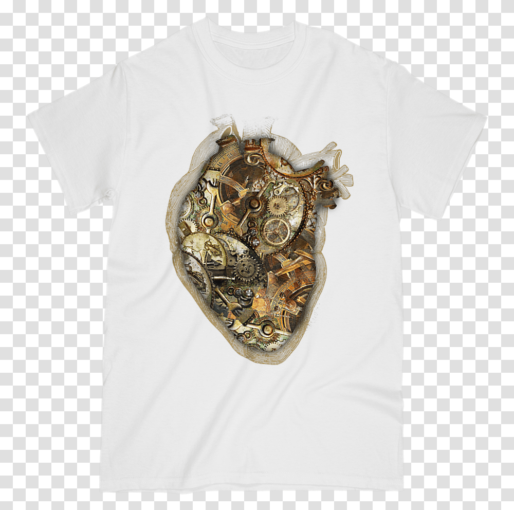 Steampunk Heart Blowfish, Apparel, T-Shirt, Leaf Transparent Png