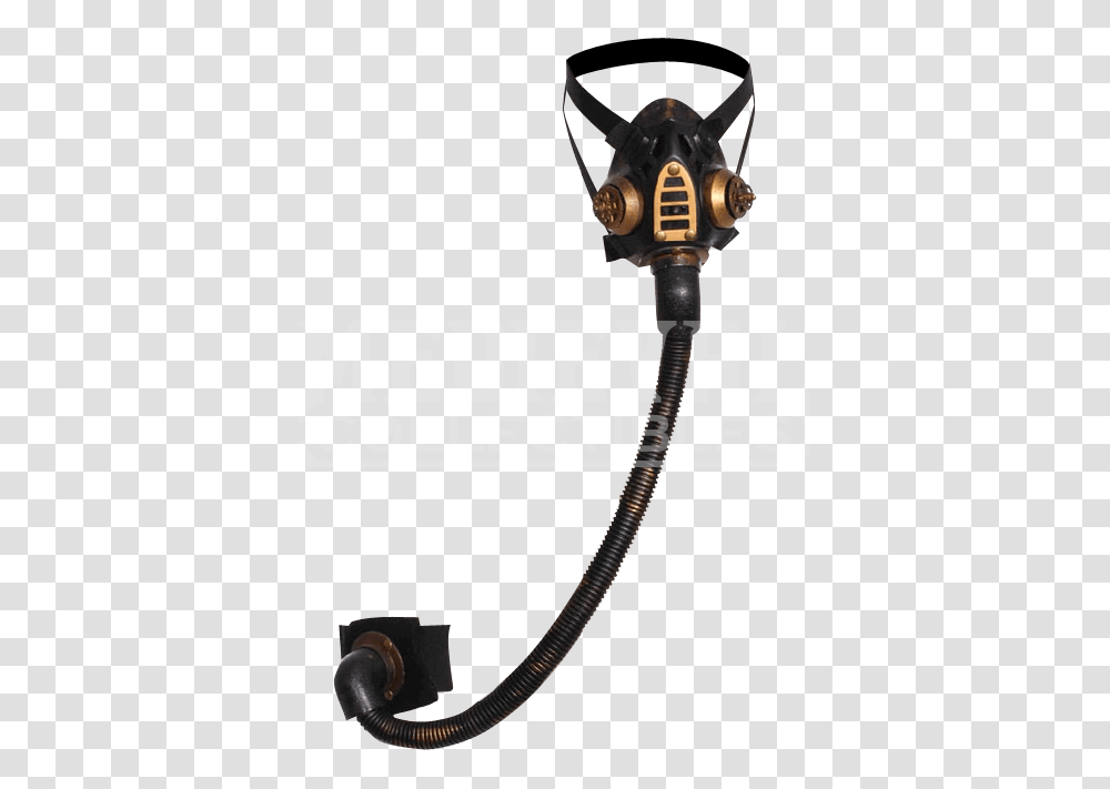 Steampunk Hosed Gas Mask, Machine, Shower Faucet, Weapon, Weaponry Transparent Png