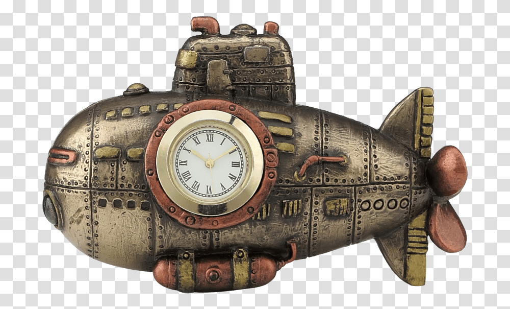 Steampunk Mini Submariner Clock Submarine Alarm Clock, Clock Tower, Architecture, Building, Analog Clock Transparent Png