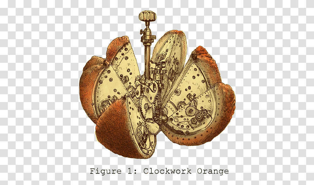 Steampunk Orange, Plant, Treasure, Jar, Gold Transparent Png